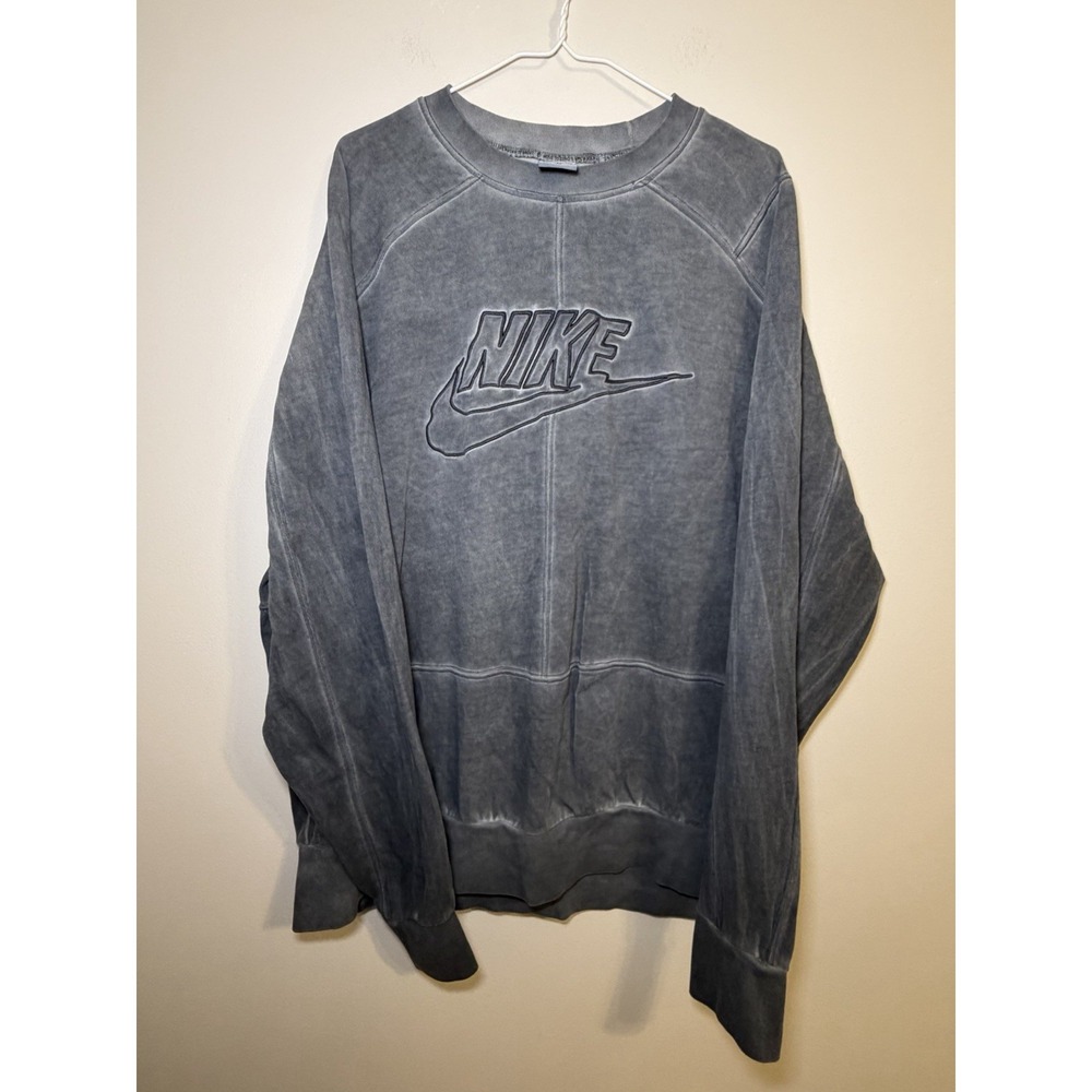 Nike Sweatshirt Mens XL Grey Pullover Crew Neck‎
